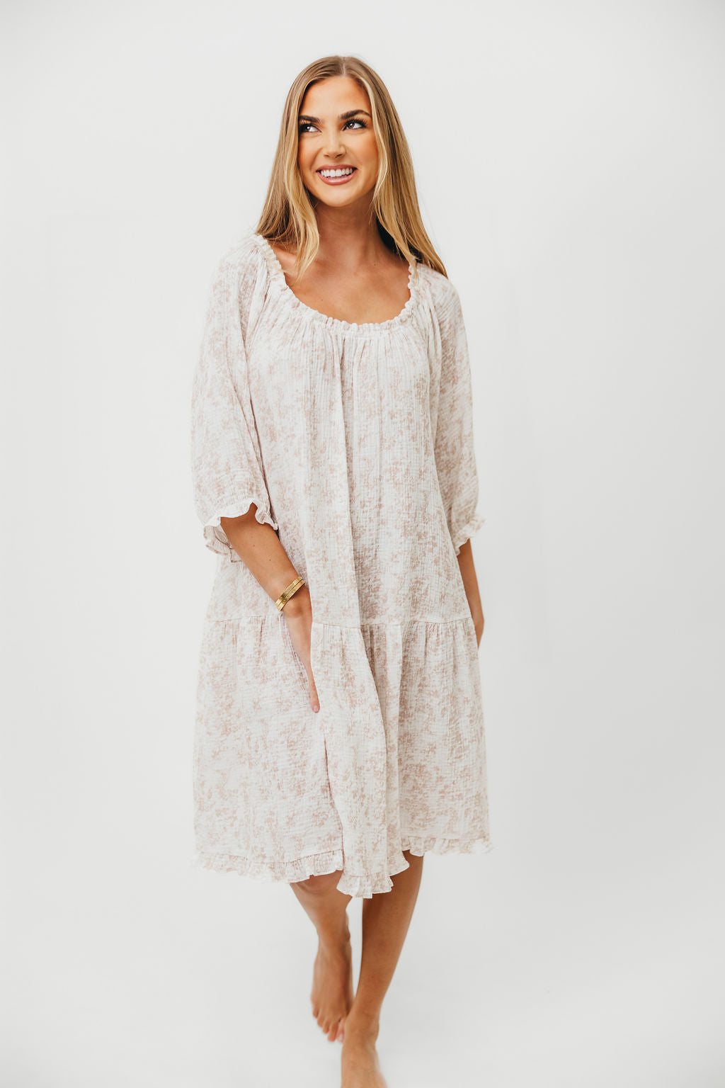 Cotton House Dress in Hampton Pink - Bump Friendly