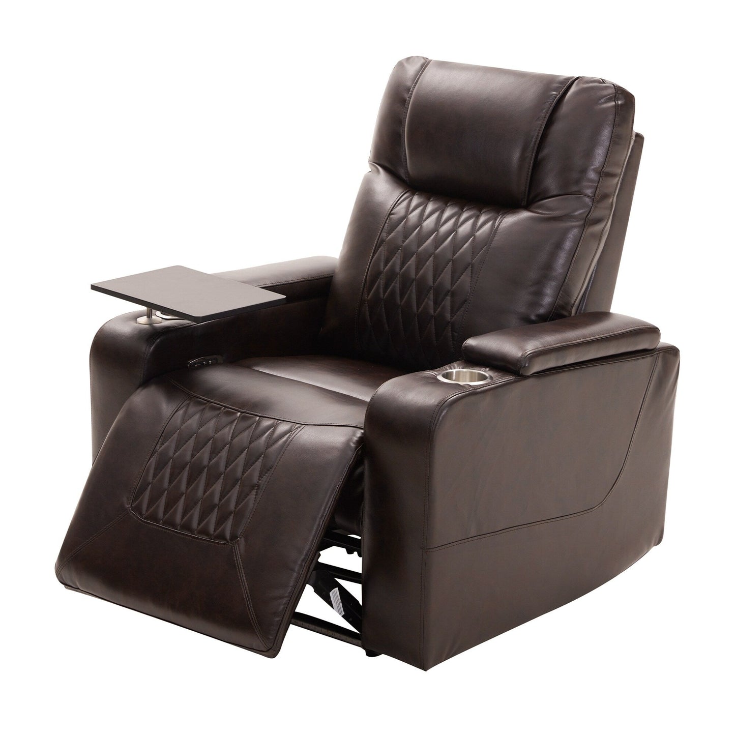Electric Power Recliner with USB, Swivel Tray & Arm Storage