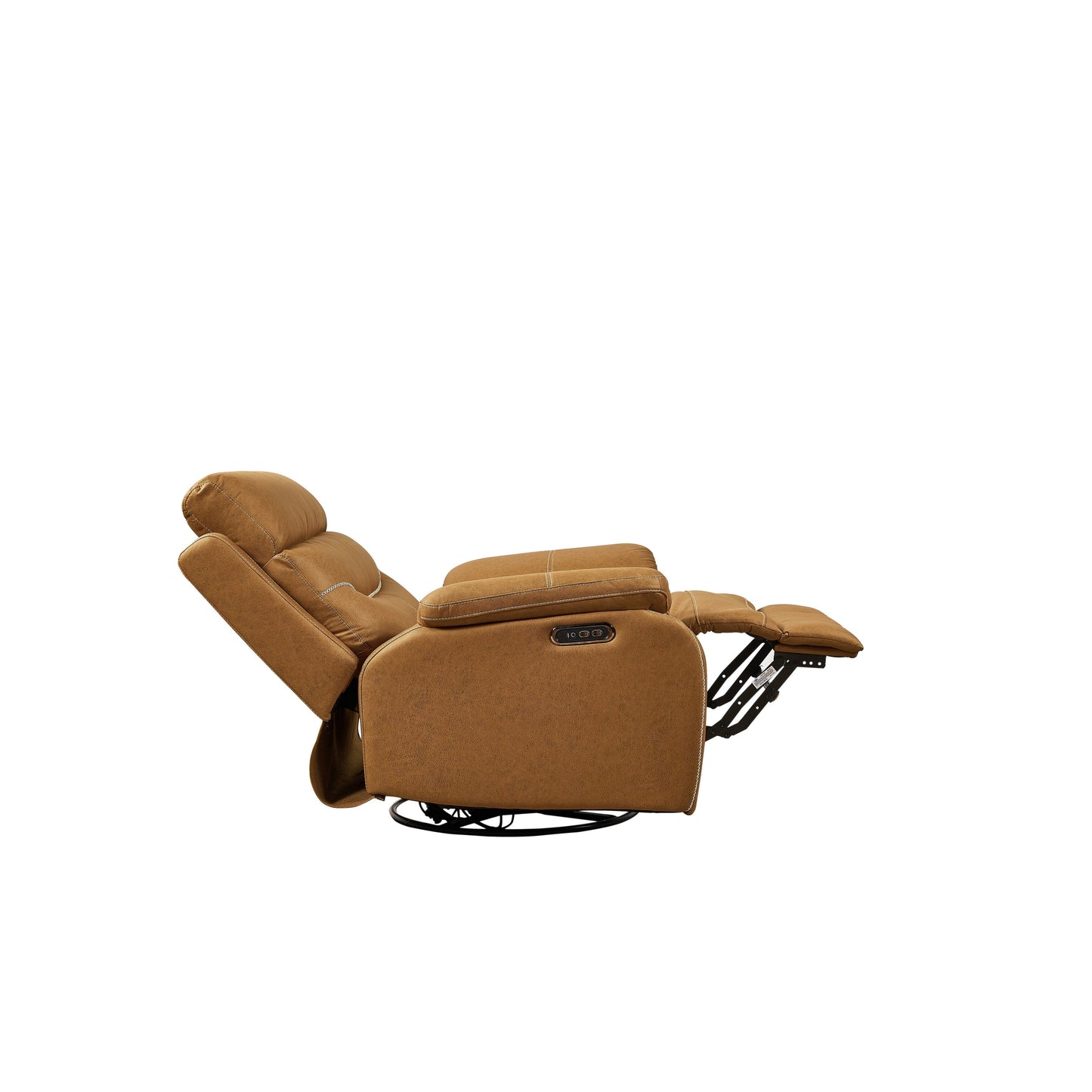 Electric Swivel Rocker Recliner with Dual Motors, USB & One?Touch Reset