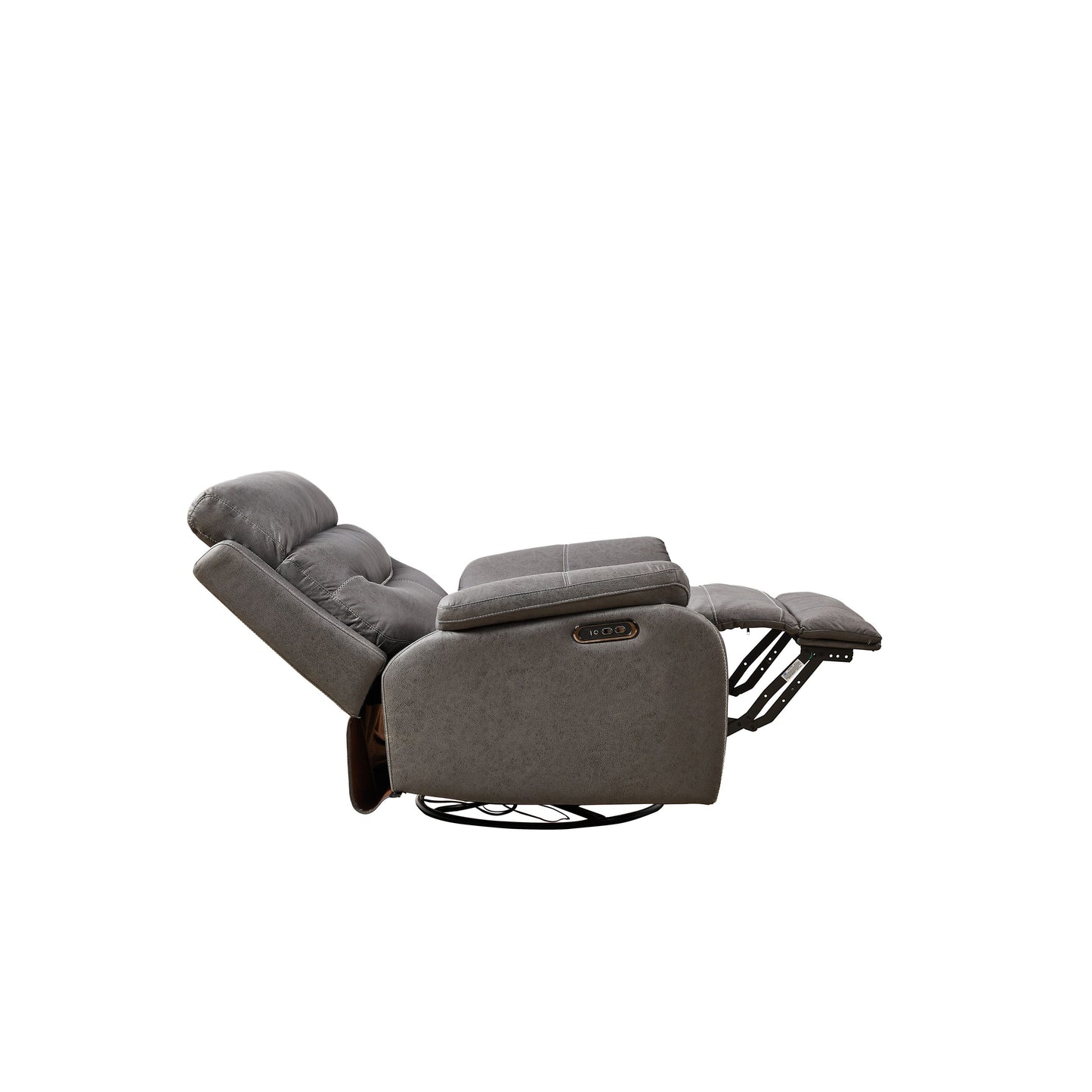 Electric Swivel Rocker Recliner with Dual Motors, USB & One?Touch Reset