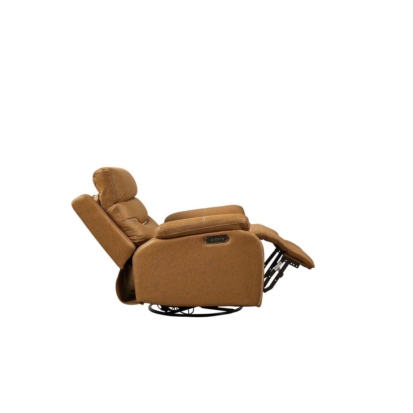 Electric Swivel Rocker Recliner with Dual Motors, USB & One?Touch Reset