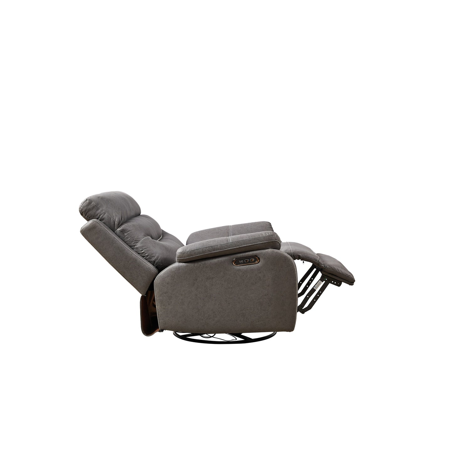 Electric Swivel Rocker Recliner with Dual Motors, USB & One?Touch Reset