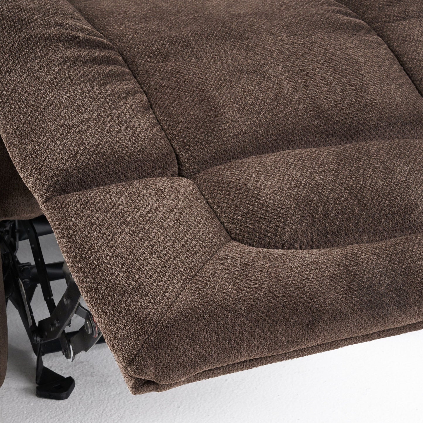 Fabric Manual Recliner Chair with Dual Cup Holders and Generous Padded Cushions
