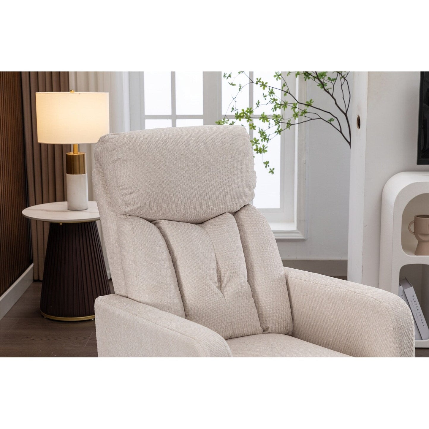 Fabric Swivel Rocking Chair Gilder Chair