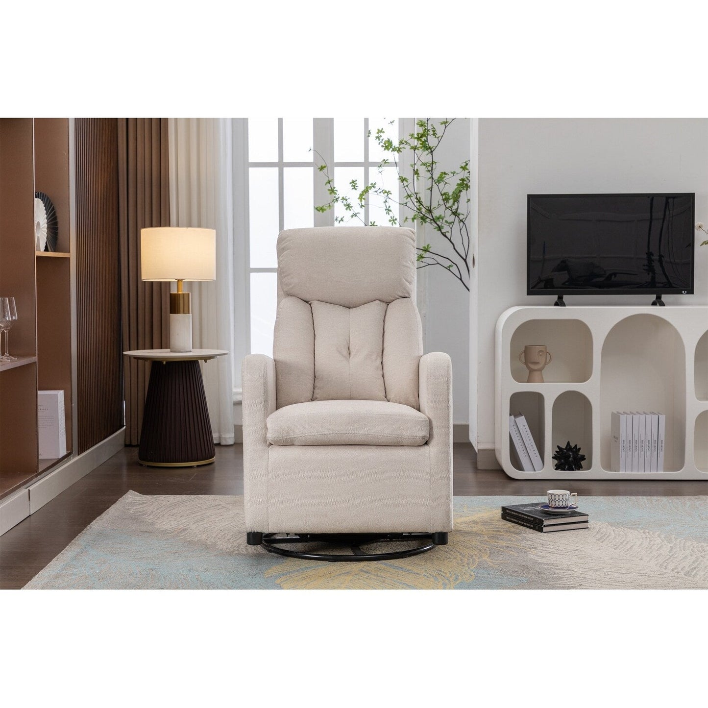 Fabric Swivel Rocking Chair Gilder Chair