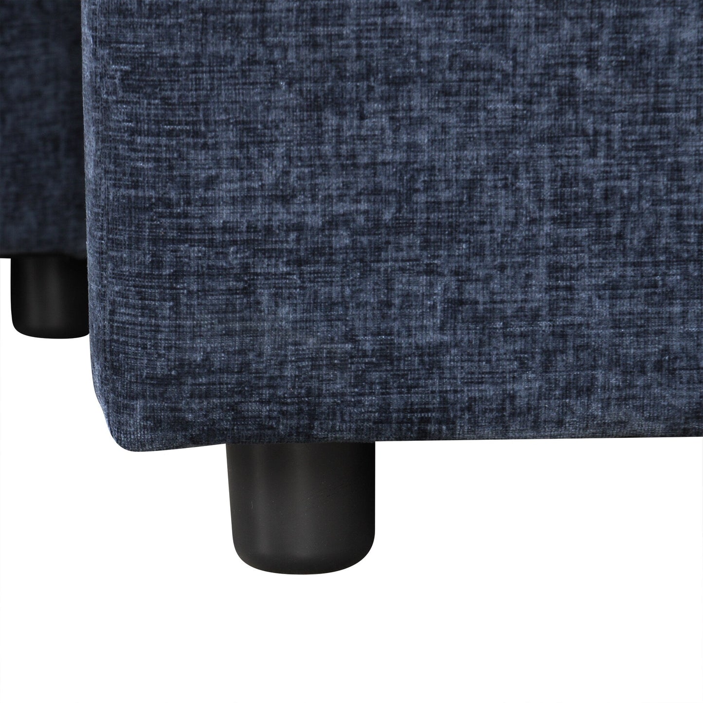 Free Conversion L-Shaped 3-Seat Sectional Sofa Bed with Storage Space and Removable Cushions for Living Room Apartment