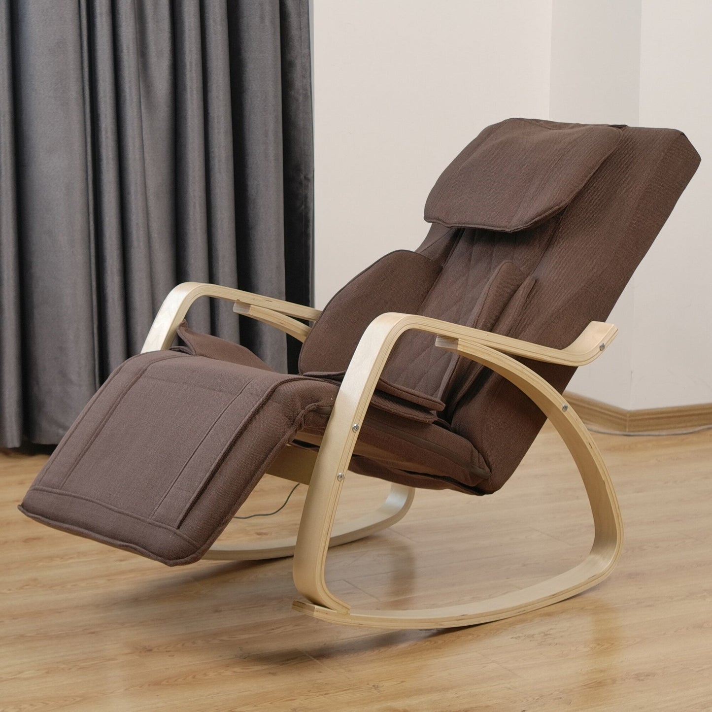 Full massage function-Air pressure-Comfortable Relax Rocking Chair, Lounge Chair Relax Chair with Cotton Fabric Cushion