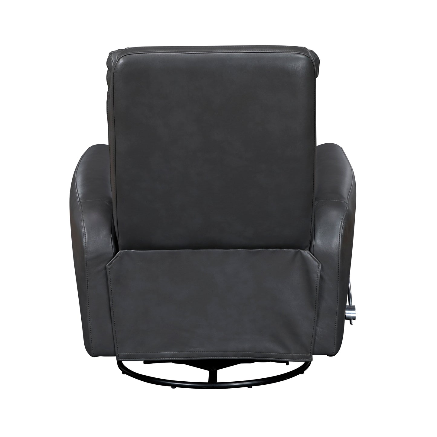 Glider Reclining Chair Swivel Motion Breathable Faux Leather Upholstery Luxury Living Room Furniture, Movie Chair
