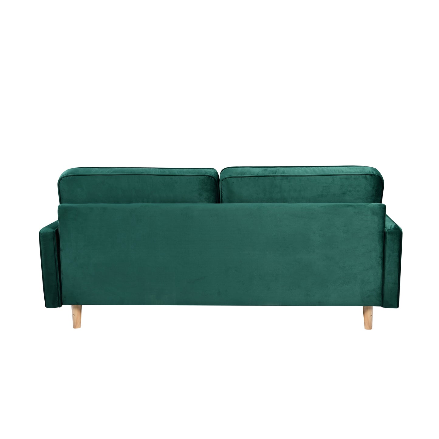 Green 70 3-seater Sofa with High-Quality Elastic amd Doll Cotton Filling Cushion for Living Room
