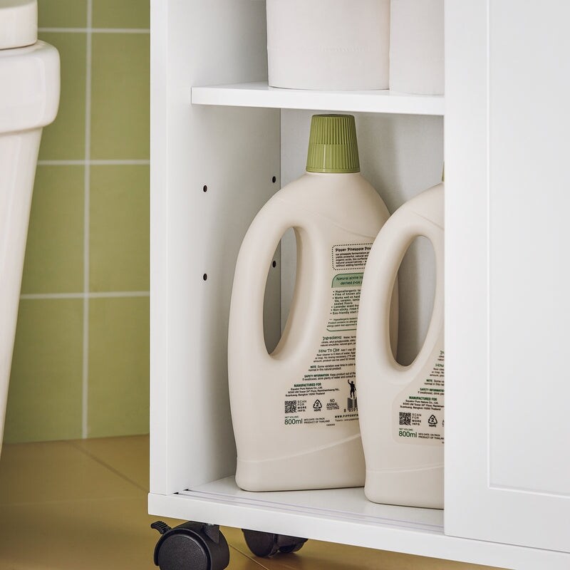 Haotian BZR31-W, Toilet Paper Storage Cabinet - White - White