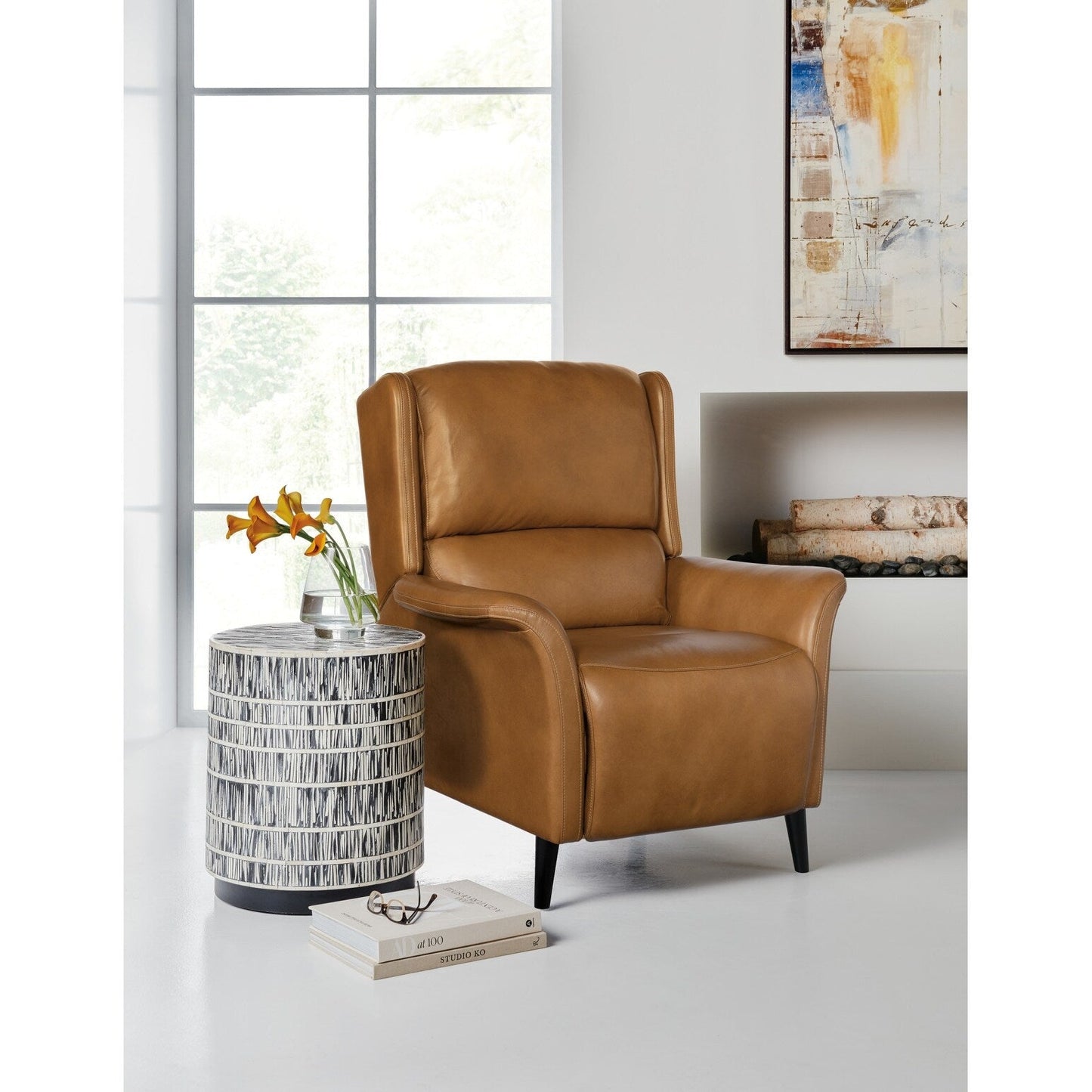 Hooker Furniture RC109-PH 36 Wide Leather Recliner Table