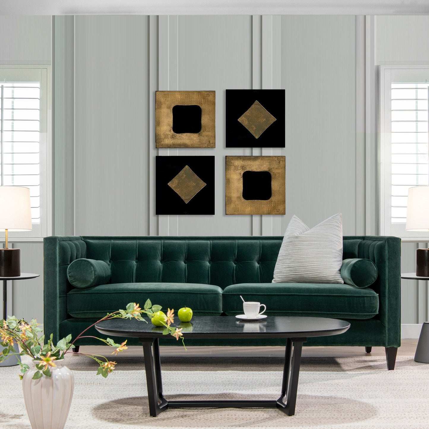 Jack 84 Modern Upholstered Tufted Tuxedo Sofa