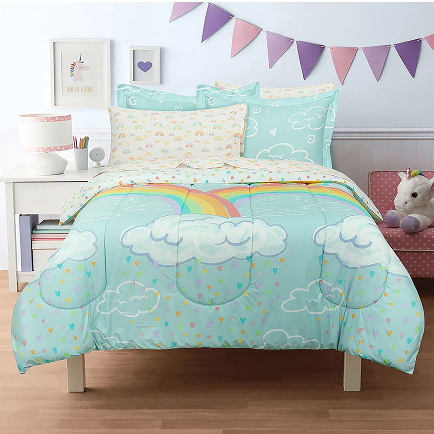 Kidz Mix Rainbow Clouds Bed in a Bag