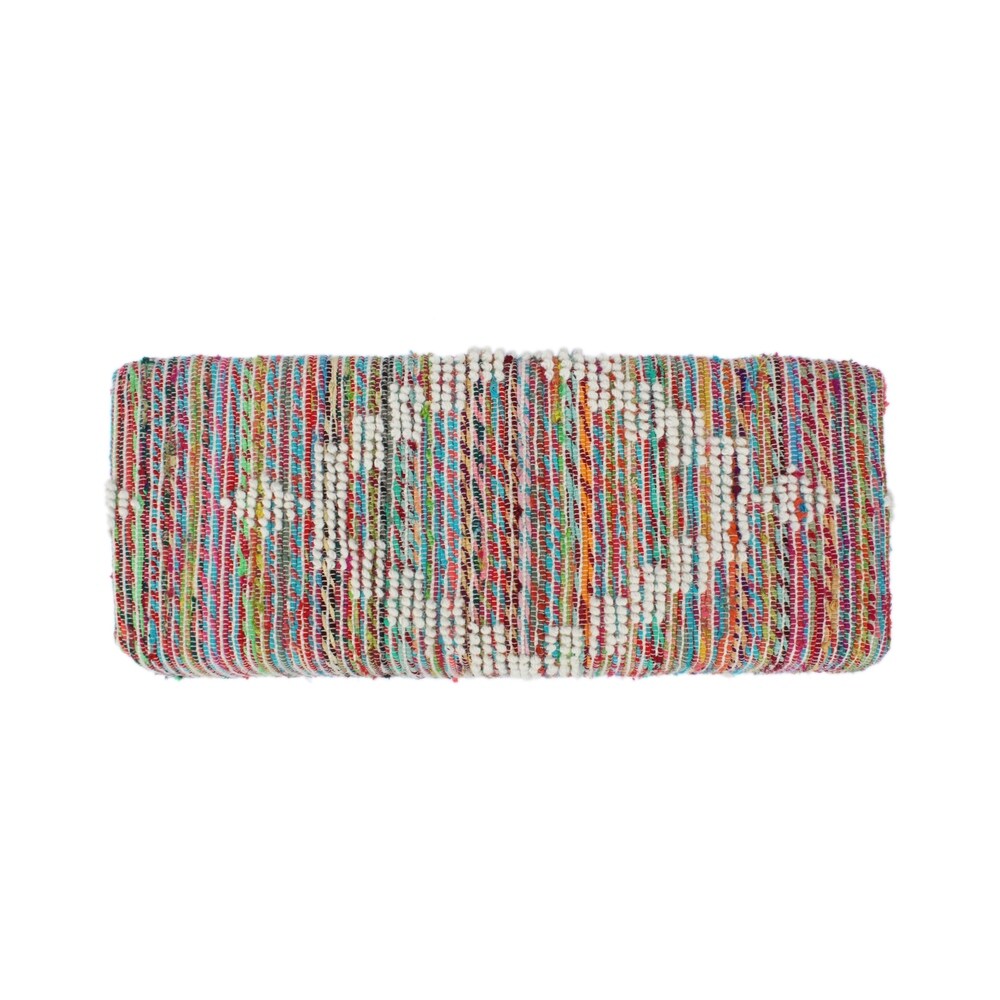 Laveta Handcrafted Boho Fabric Rectangular Bench by Christopher Knight Home