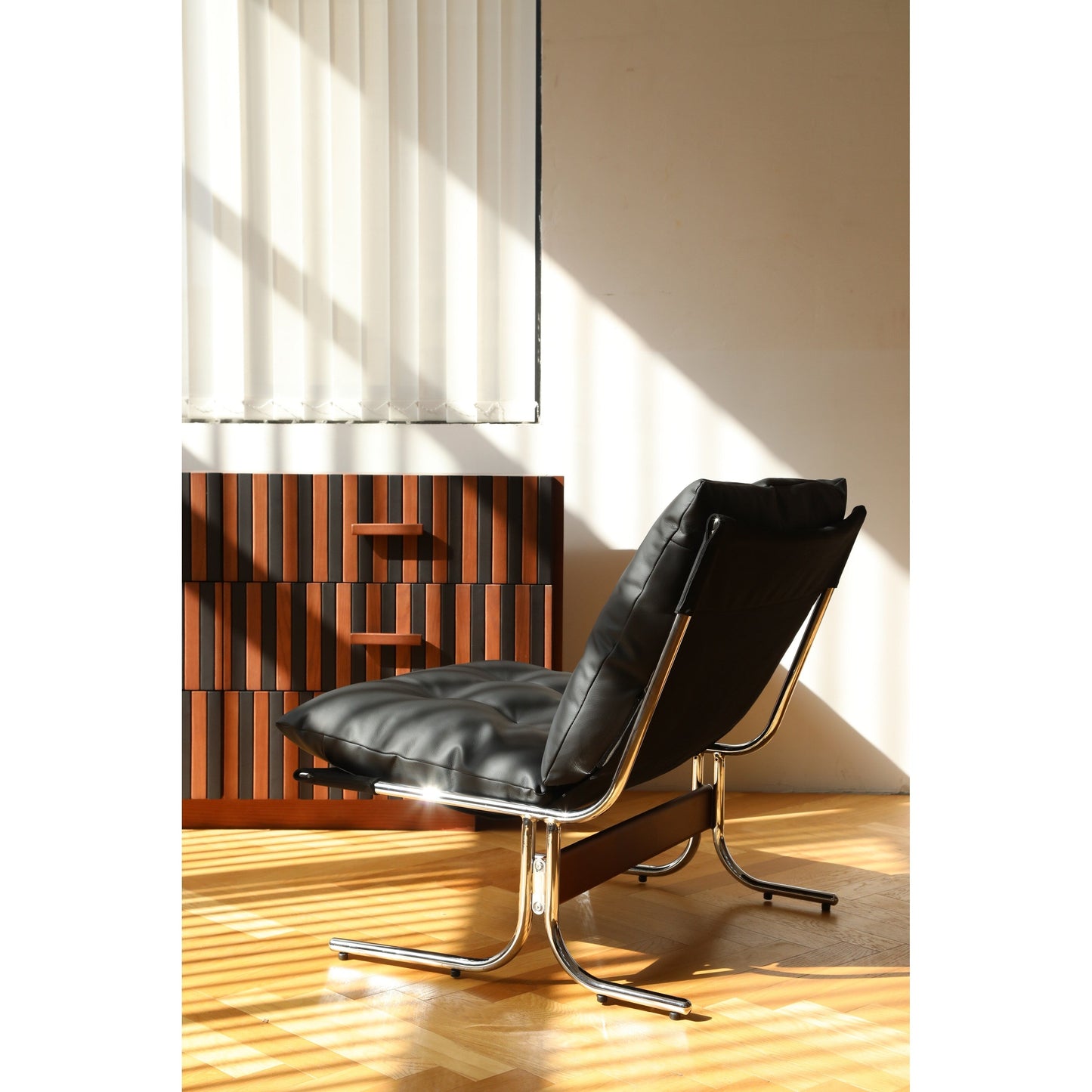 Leather Armchair, Modern Accent Chair High Back, Living Room Chairs with Metal Legs and Soft Padded, Sofa Chairs