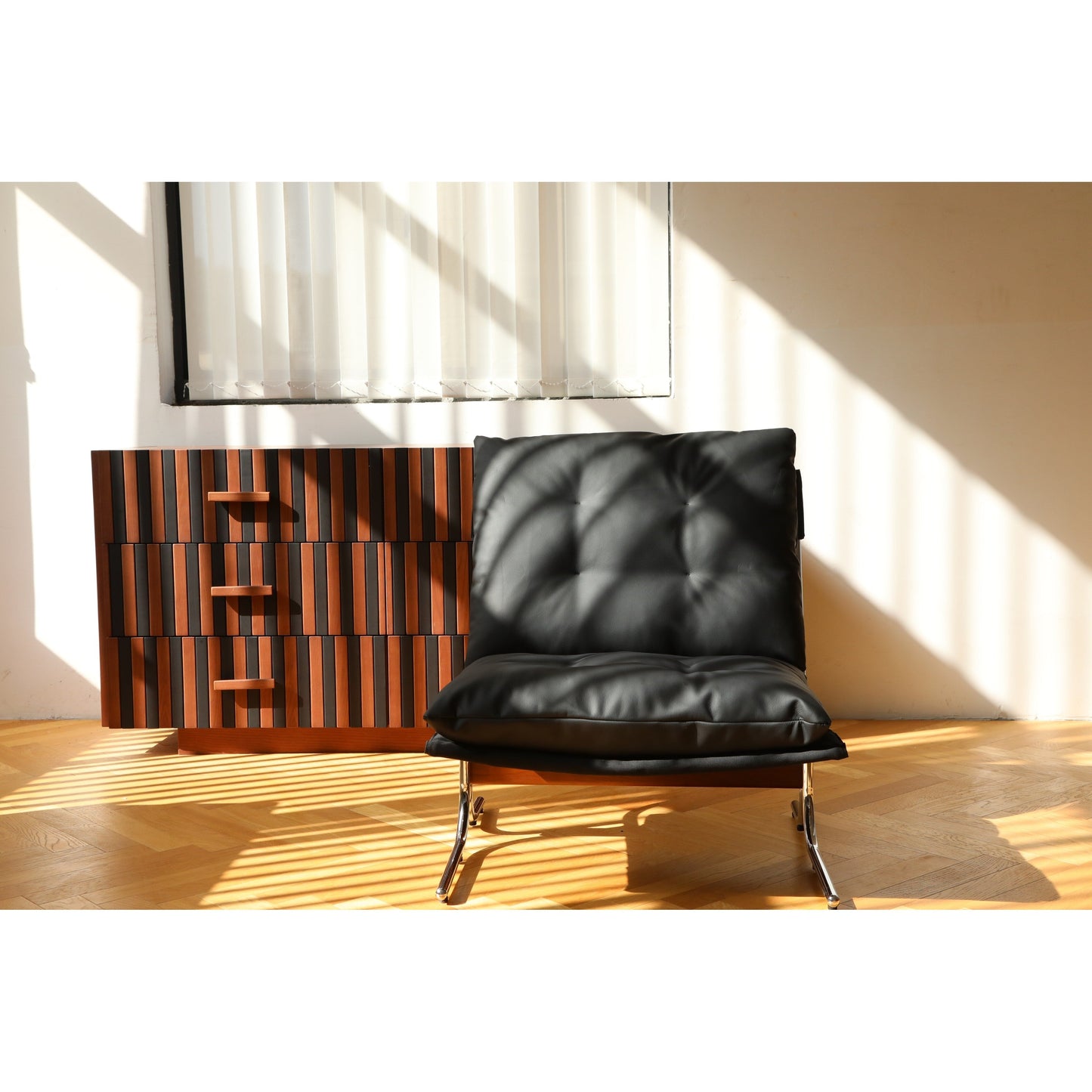 Leather Armchair, Modern Accent Chair High Back, Living Room Chairs with Metal Legs and Soft Padded, Sofa Chairs