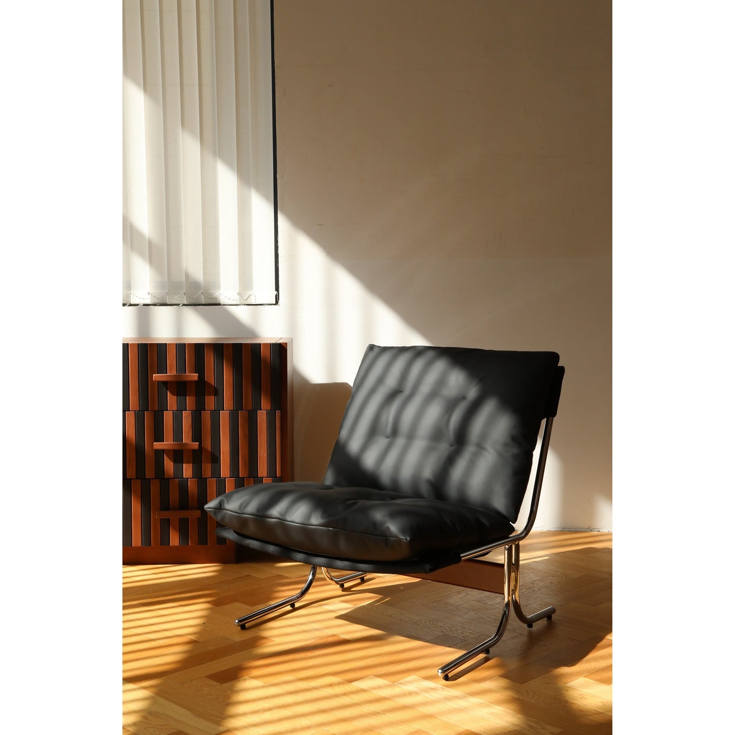Leather Armchair, Modern Accent Chair High Back, Living Room Chairs with Metal Legs and Soft Padded, Sofa Chairs