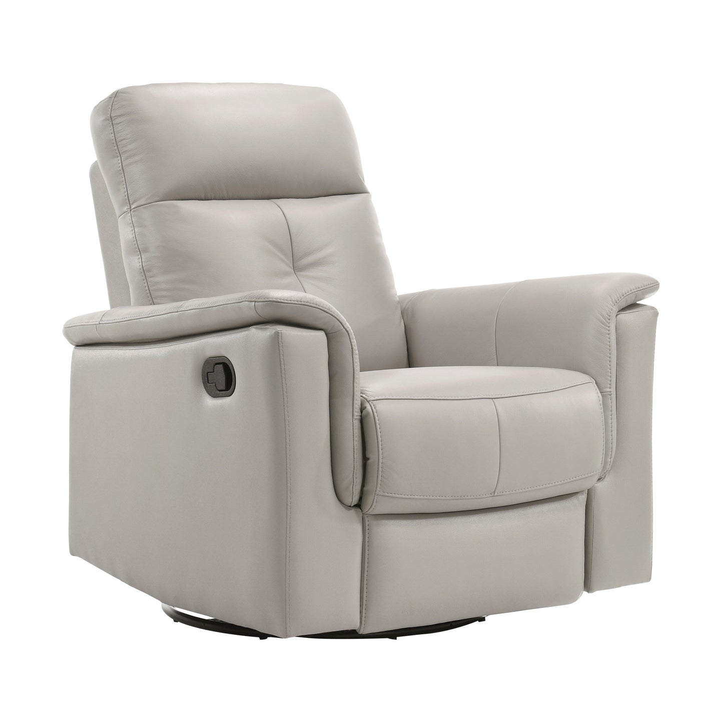 Leather Upholstered Reclining Chair Swivel Glider Motion Modern Living Room Furniture Comfort Chair 1pc