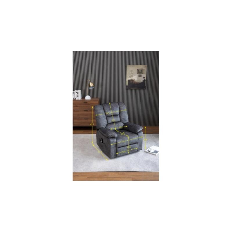 Lift Chair Relax Sofa Chair in Black