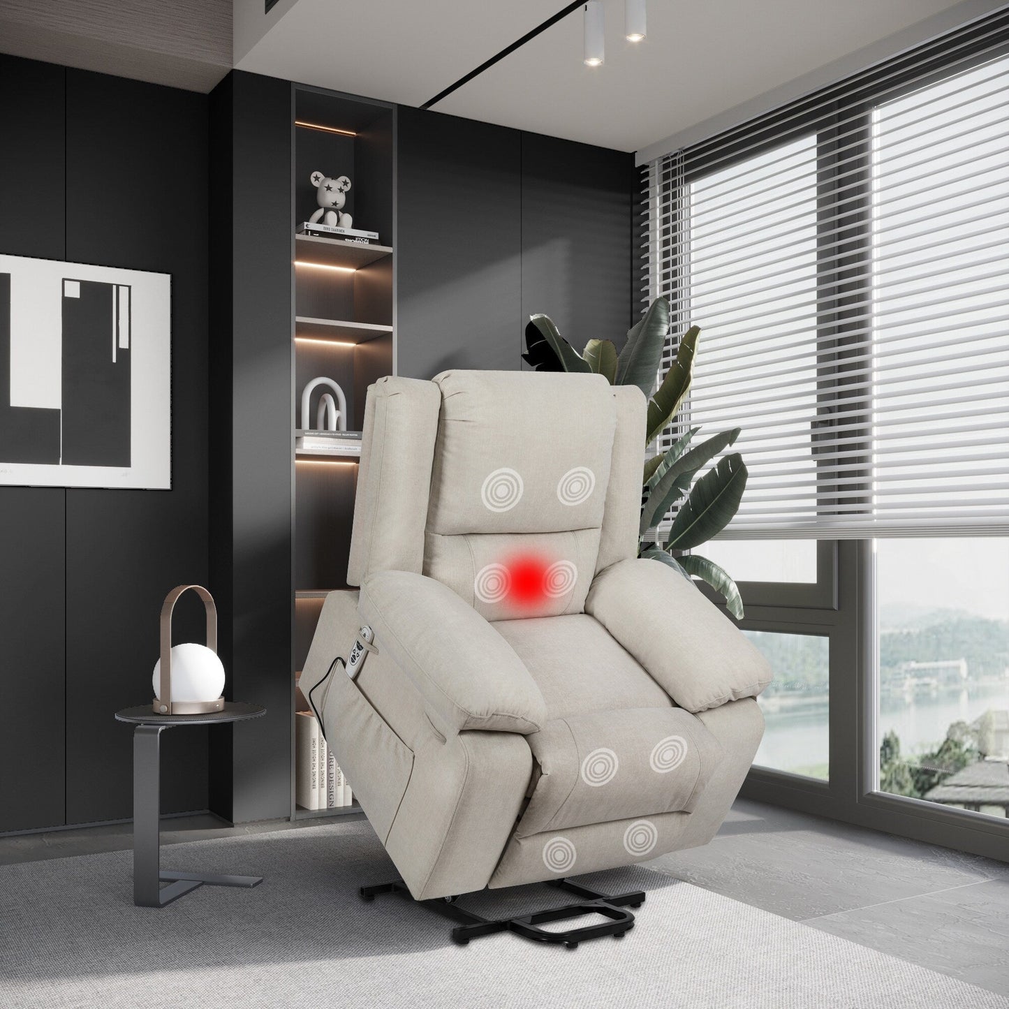 Lift Recliner Chair with Massage/Heat, Zero?Gravity & Remote (300?lb)