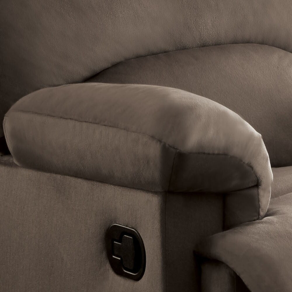 Light Brown Woven Fabric Motion Recliner