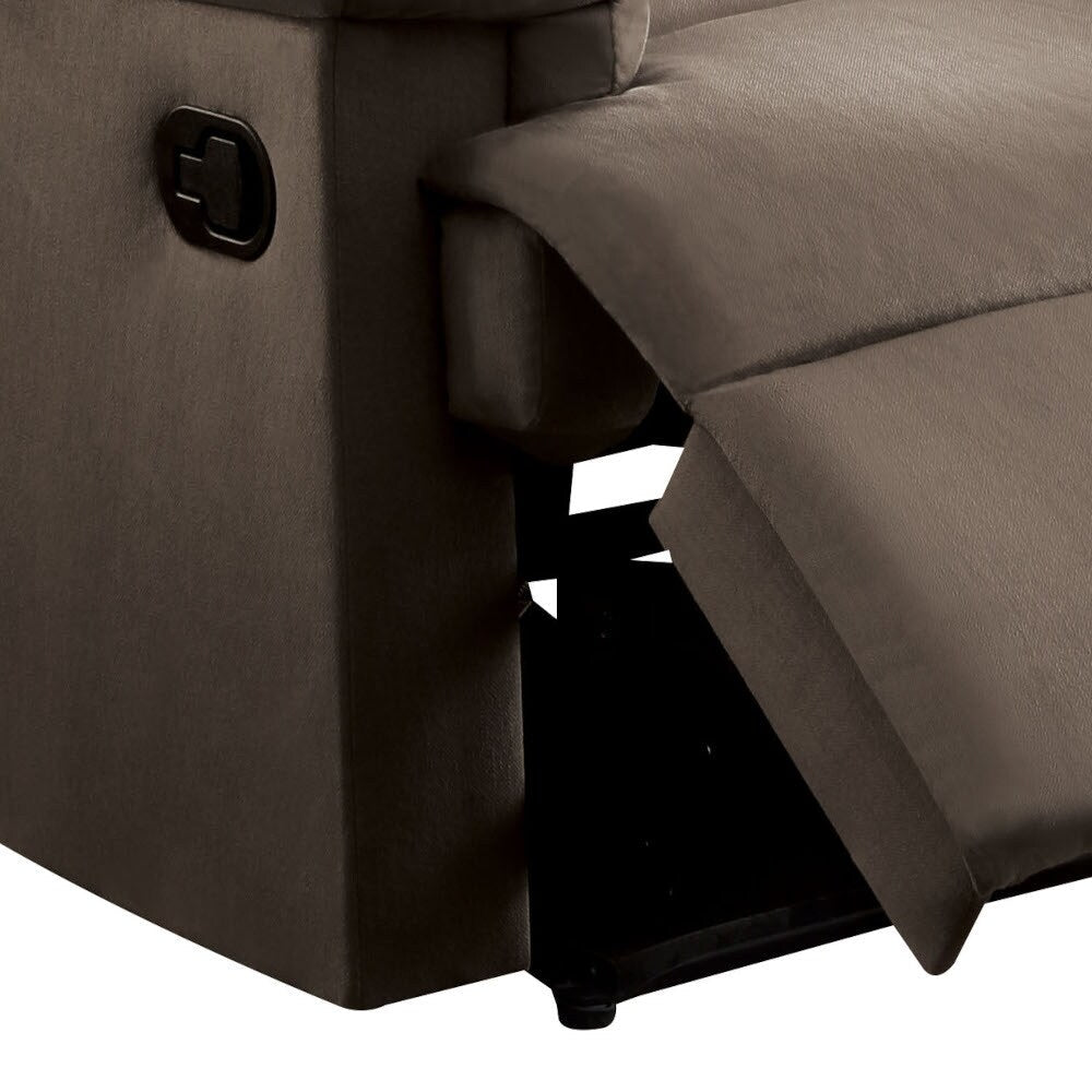Light Brown Woven Fabric Motion Recliner
