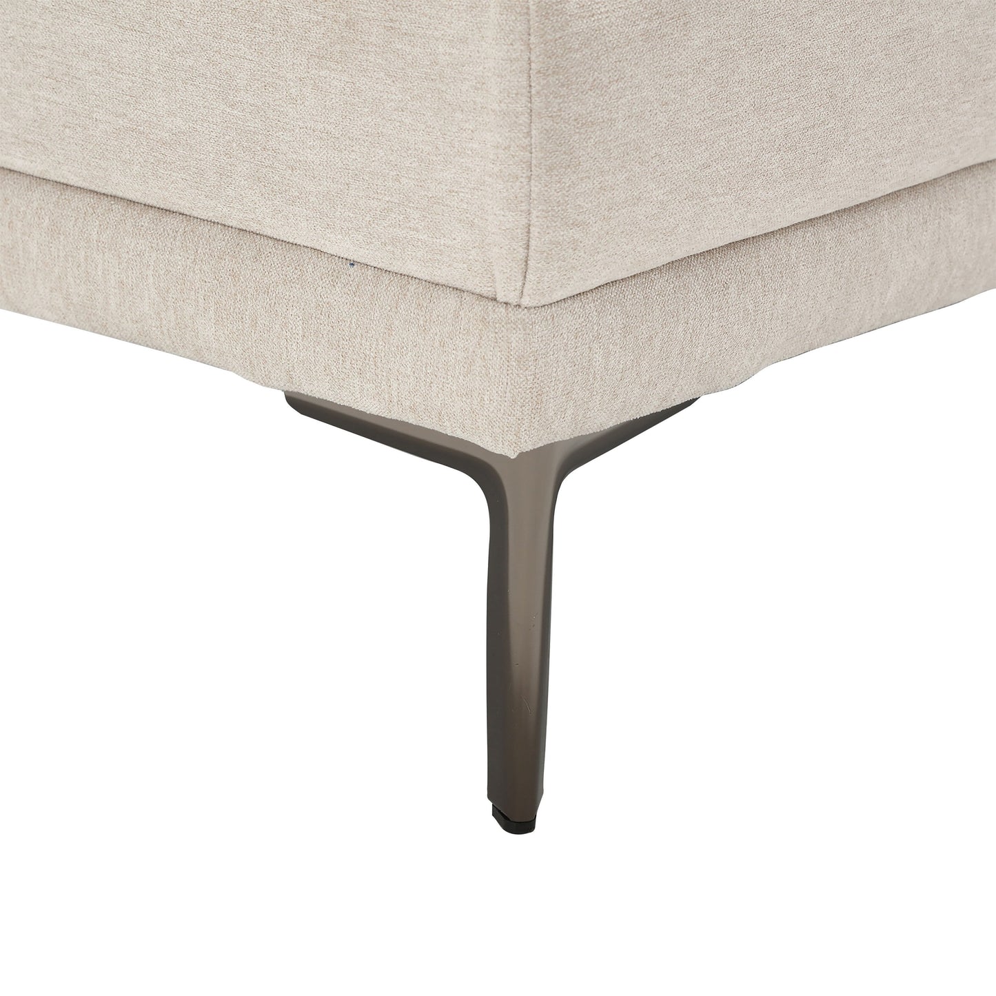 Linen Loveseat Sofa with Adjustable Armrests
