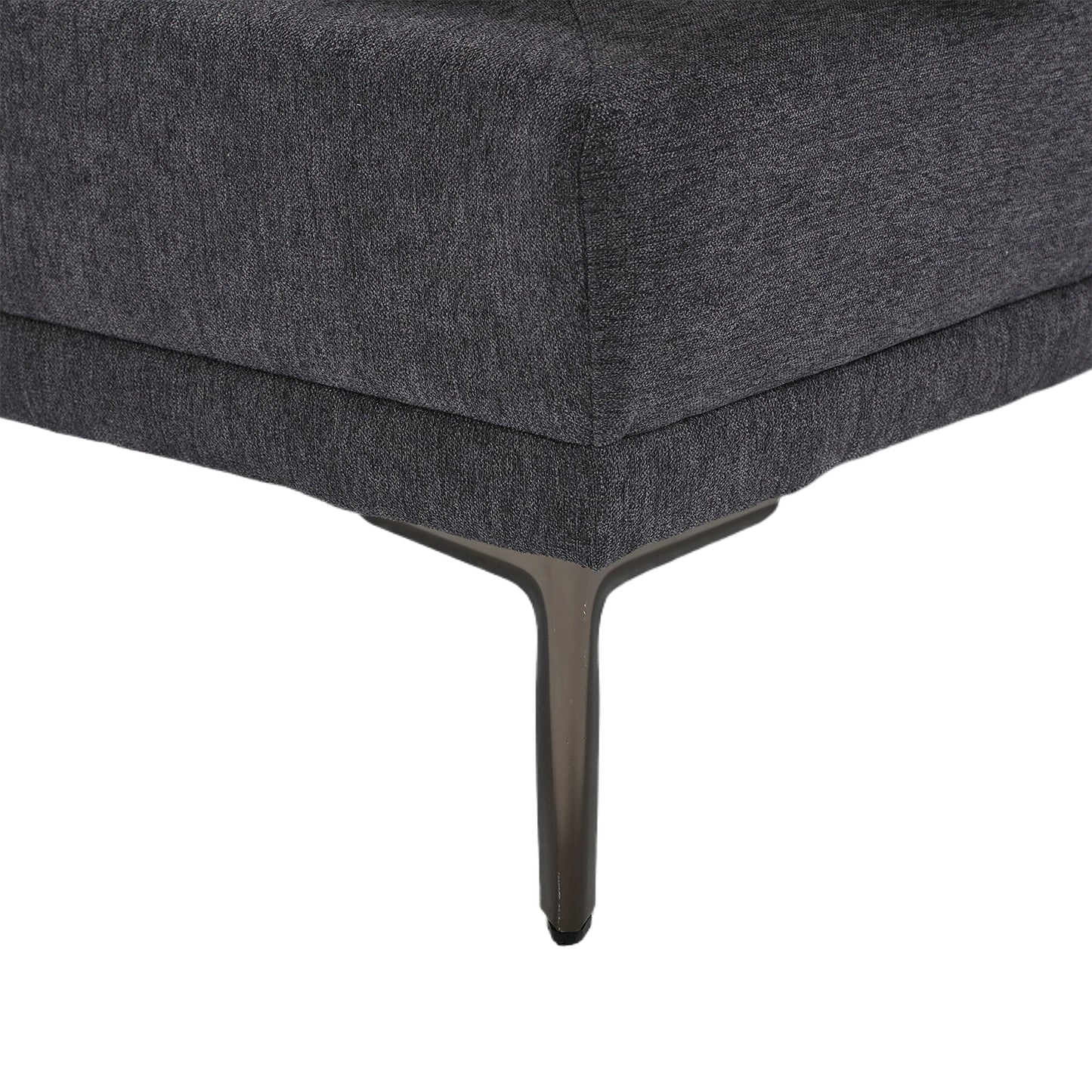 Linen Loveseat Sofa with Adjustable Armrests