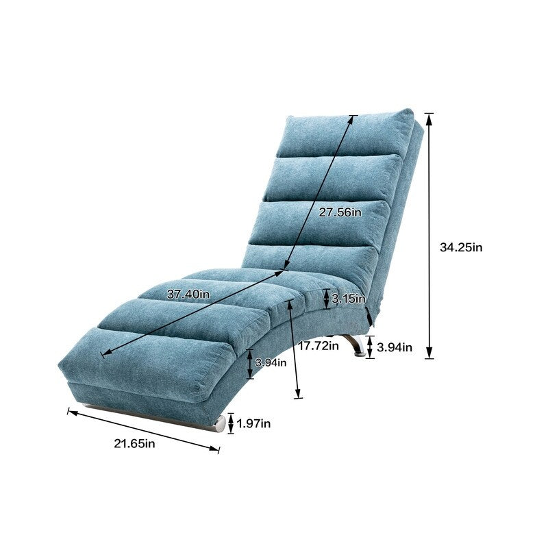 Linen Massage recliner Interior with remote control, ergonomic electric massage recliner, 5 modes
