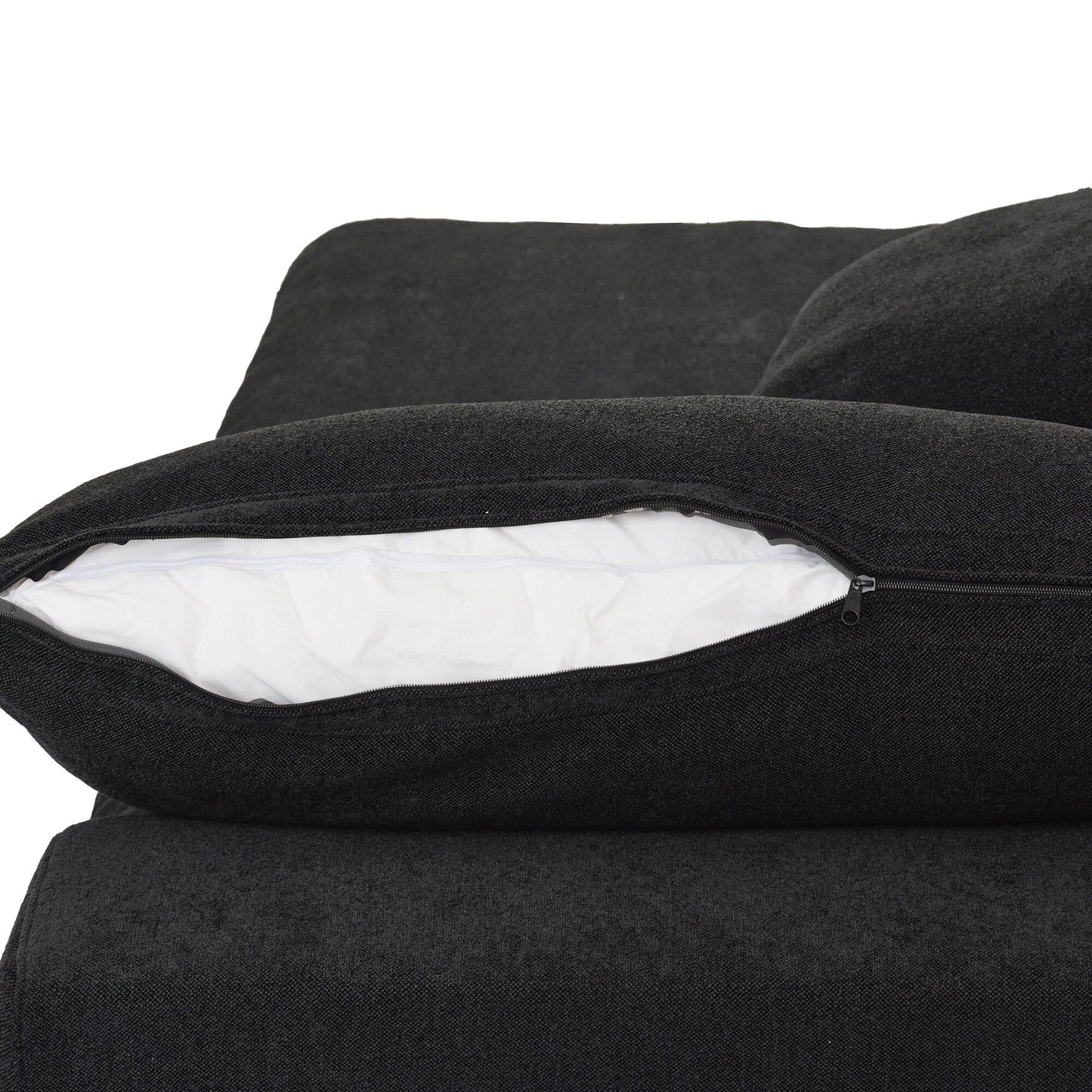 Linen Sectional Sofa Modern Upholstered Loveseat Couch