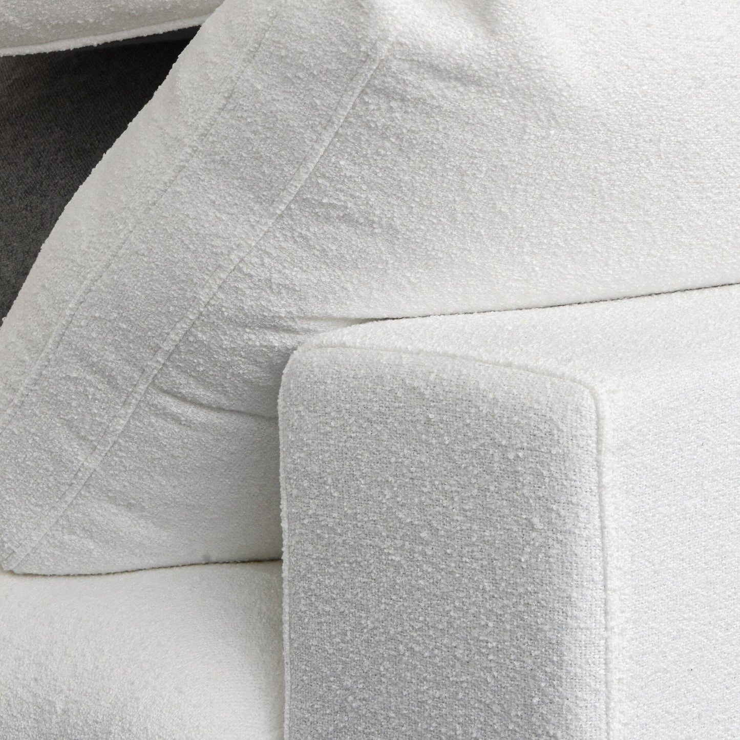 Linen Sectional Sofa Modern Upholstered Loveseat Couch