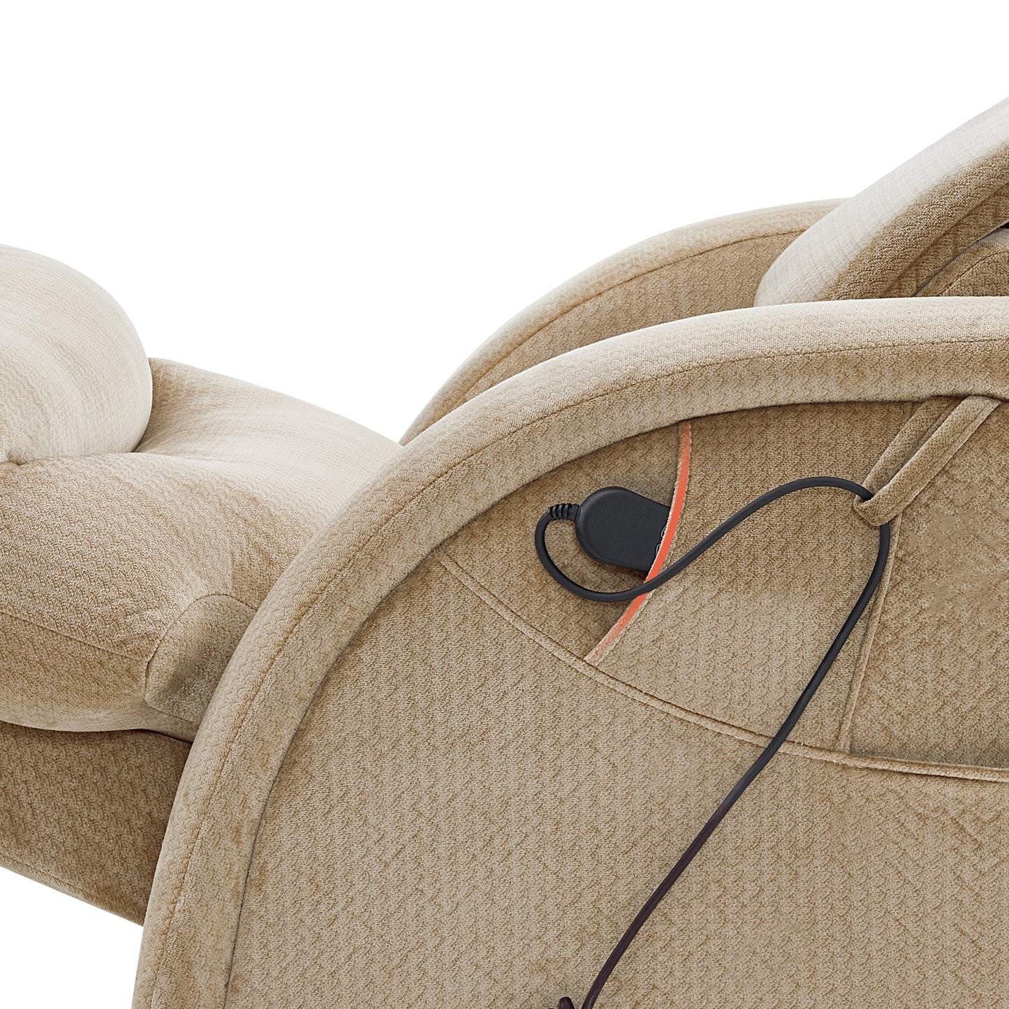 MCombo Power Zero Gravity Recliner Chair with Adjustable Headrest for Living Room, Fabric ZG334