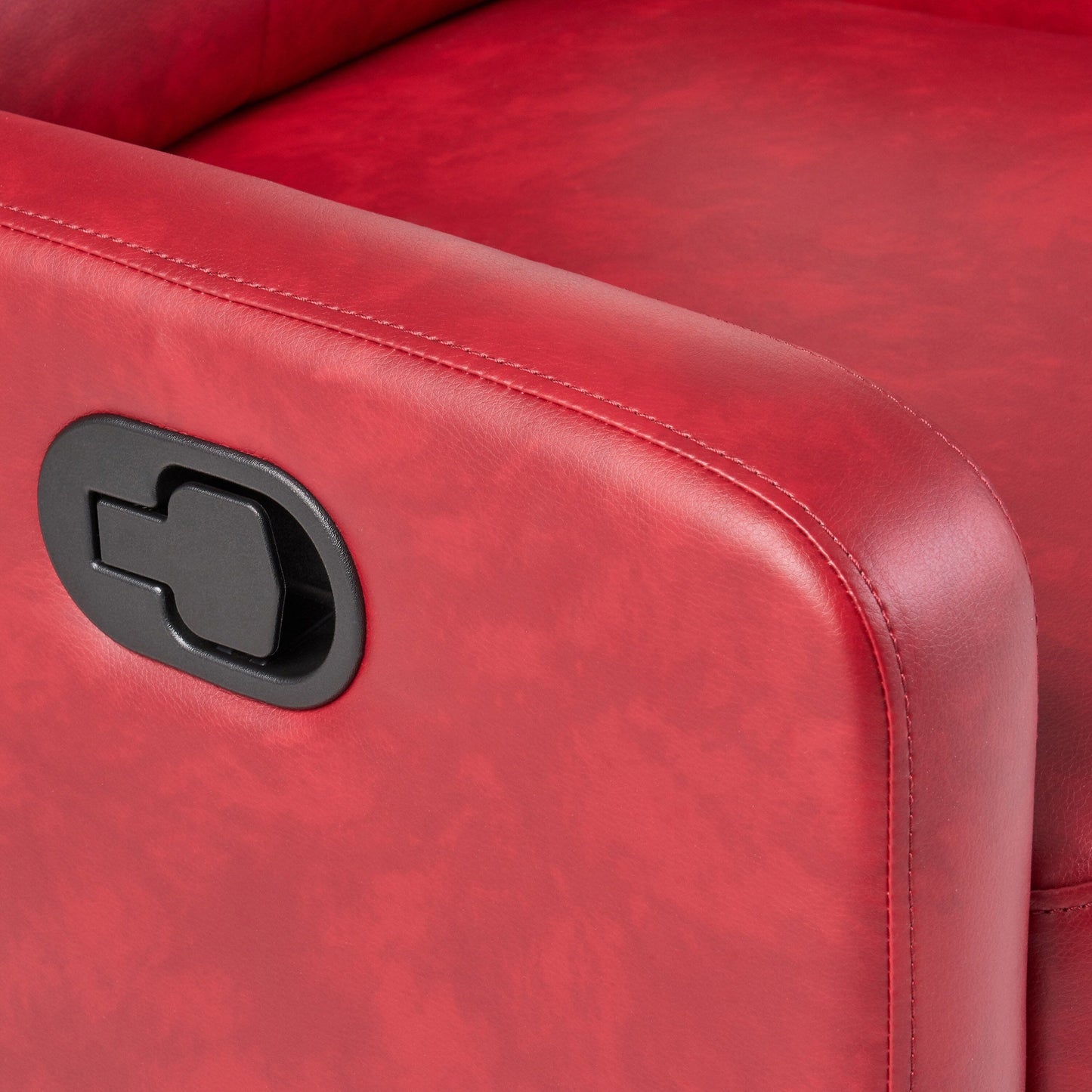 Minimalist Lever?Action Recliner Chair with Smooth Upholstery