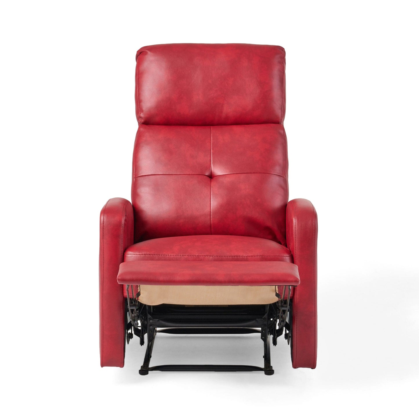 Minimalist Lever?Action Recliner Chair with Smooth Upholstery