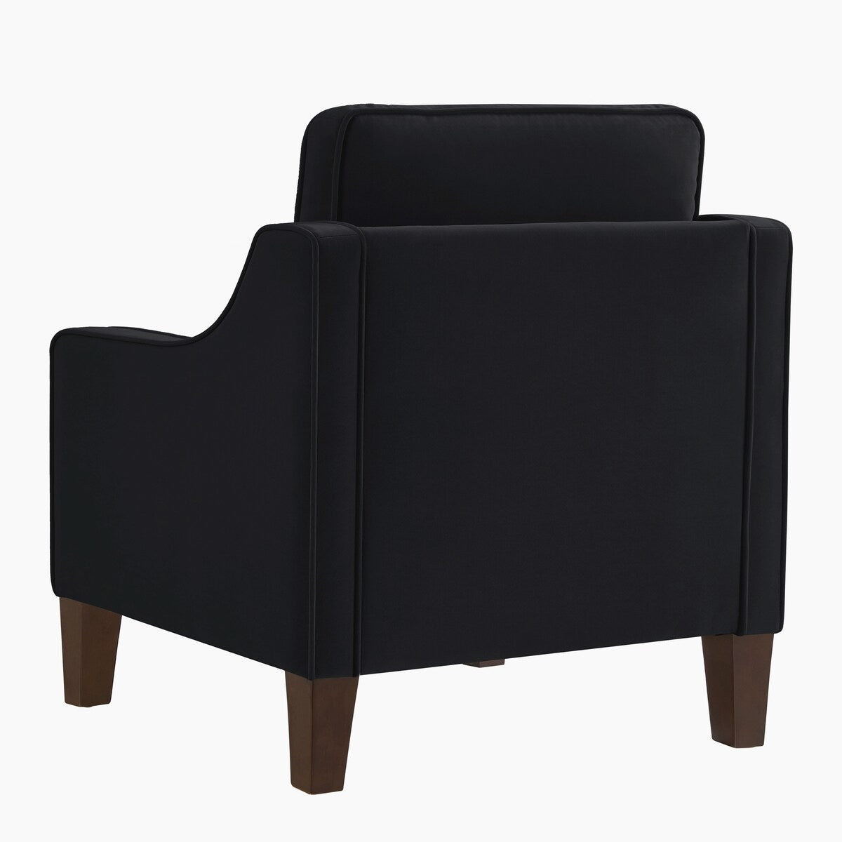 Modern Upholstered Sofa with Removable Cushions and Scooped Arms