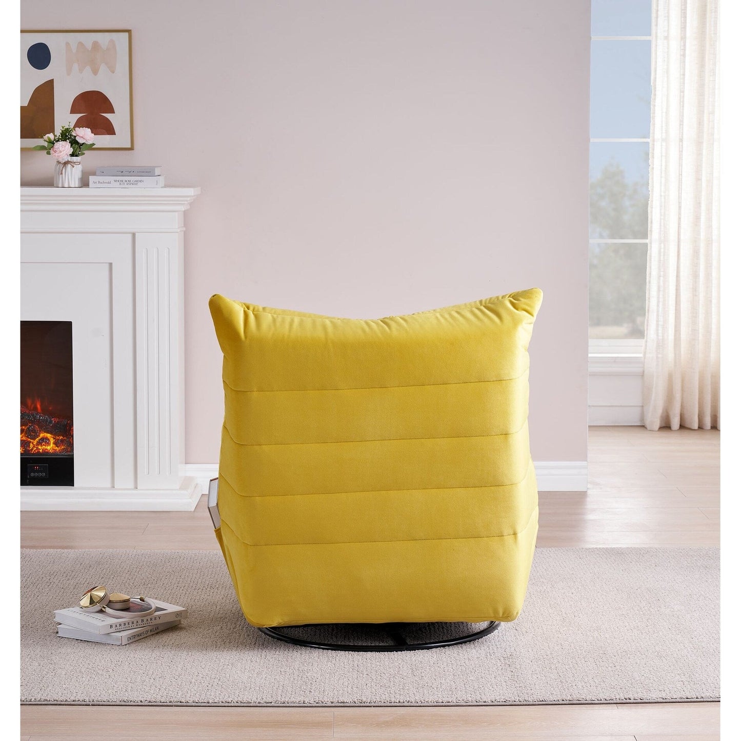 Modern Velvet Recliner Armless Lazy Sofa with Side Pocket and Manual Recline Function for Small Spaces