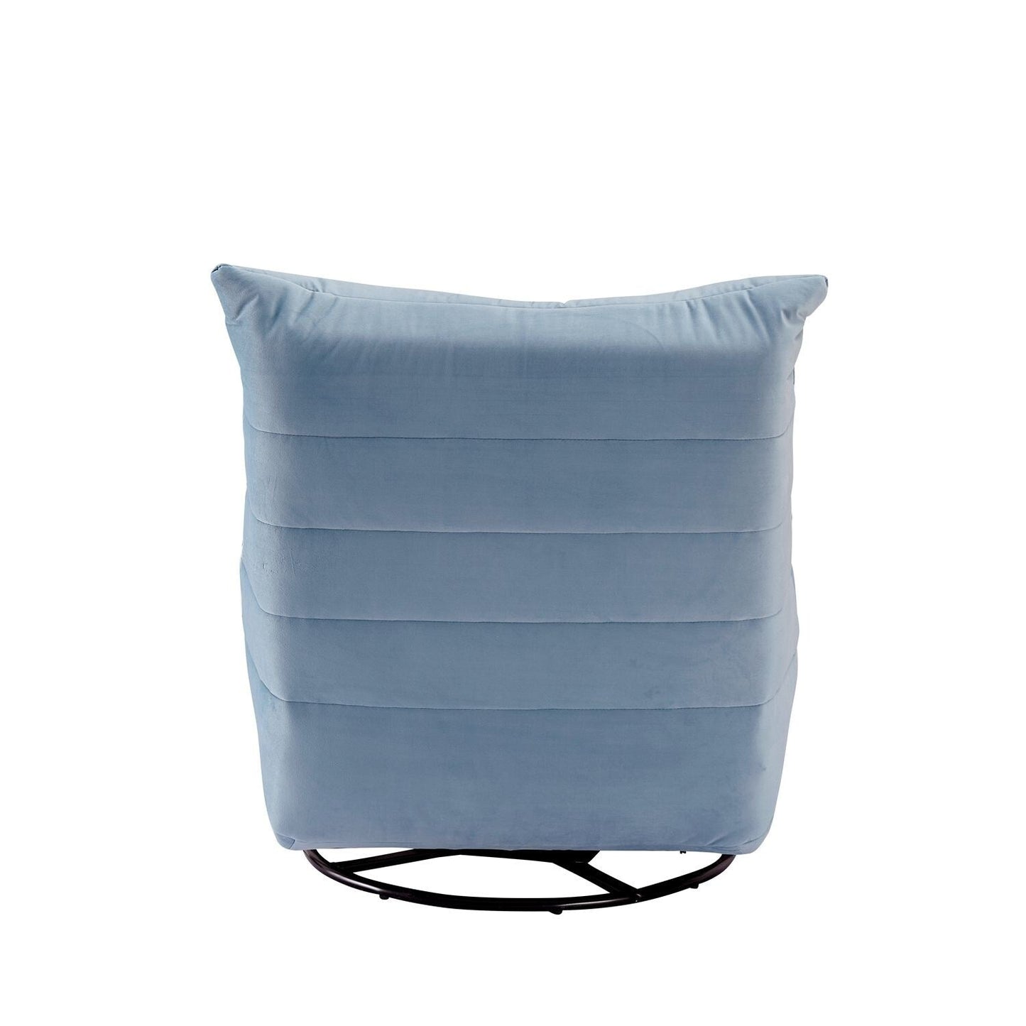 Modern Velvet Recliner Armless Lazy Sofa with Side Pocket and Manual Recline Function for Small Spaces