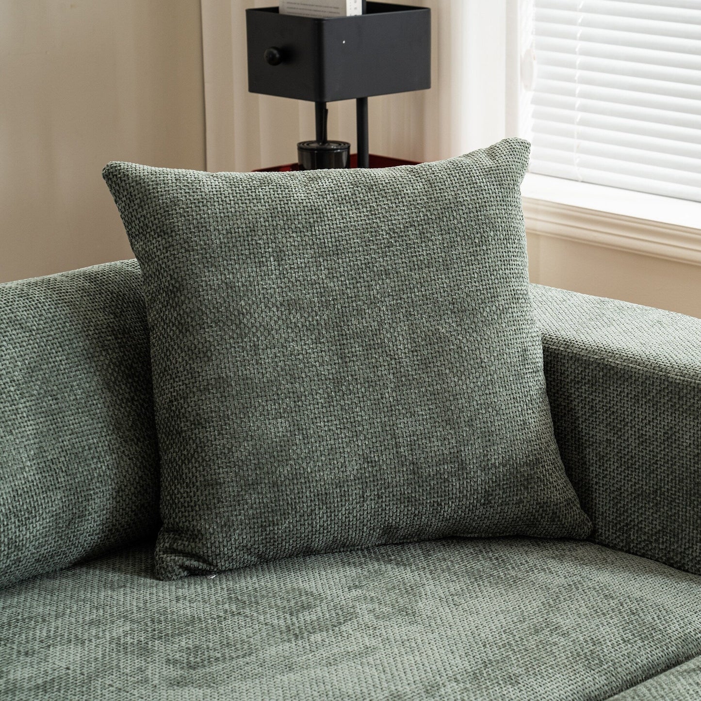 Modular cross-section with L-shaped lounge chair, cloud sofa, living room, bedroom soft cushion sofa - no installation required