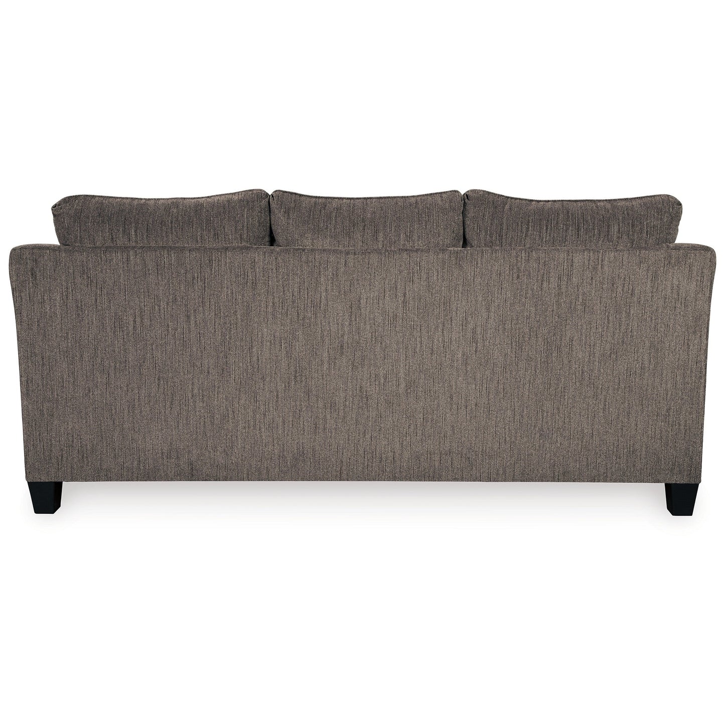 Nima Sofa, Slate Gray Polyester, Chenille, 4 Throw Pillows, 92 Inch