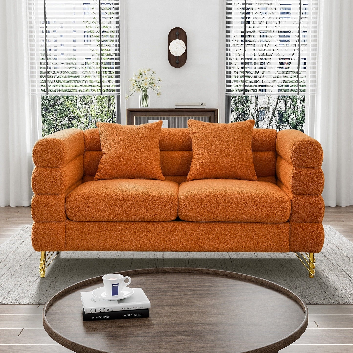 Ouyessir Mid Century Sofa Couch for Bedroom, Living Room, Lounges, Office, Apartment