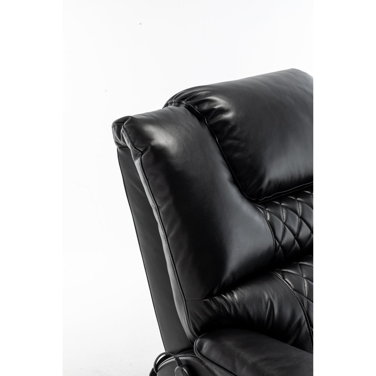 Oversized Electric Lift Recliner with OKIN Motor, Infinite Recline to 180°, Extra-Wide Seat, and Convenient Side Storage