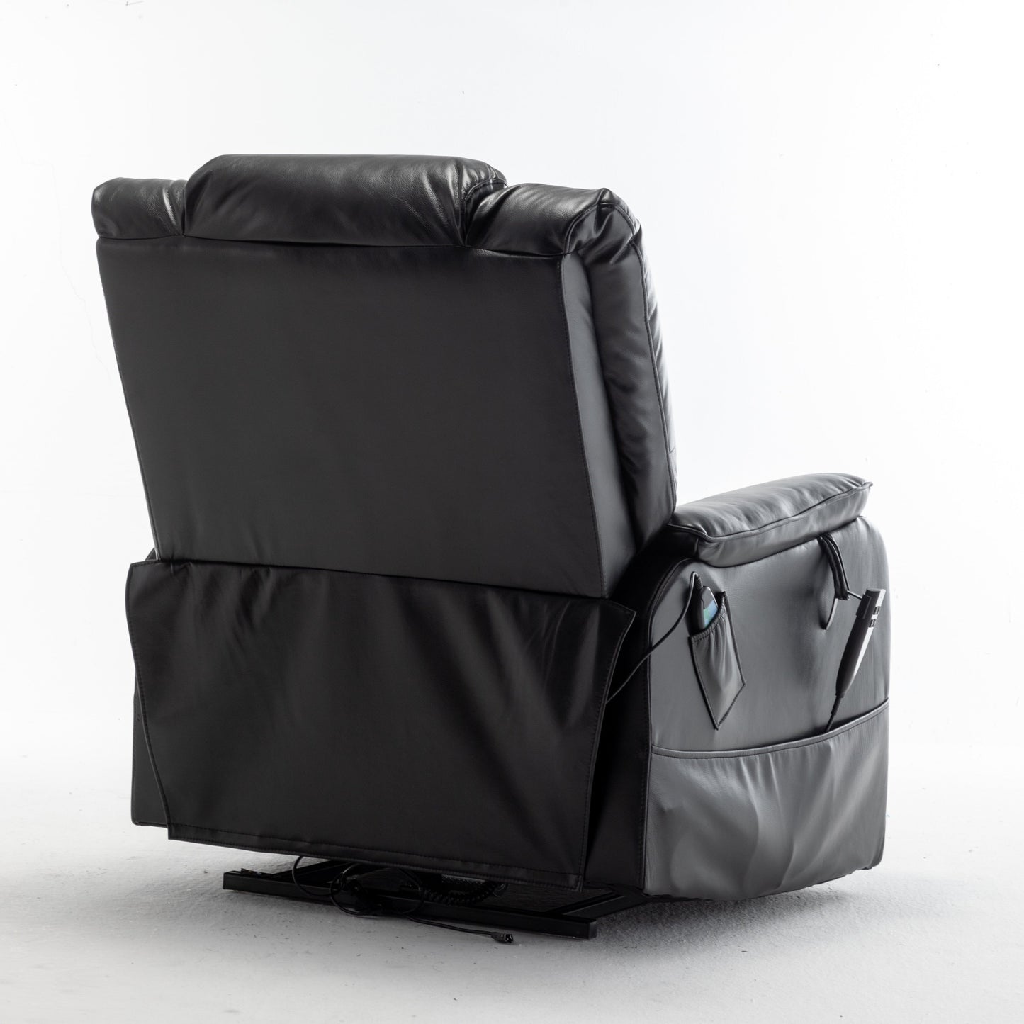 Oversized Electric Lift Recliner with OKIN Motor, Infinite Recline to 180°, Extra-Wide Seat, and Convenient Side Storage