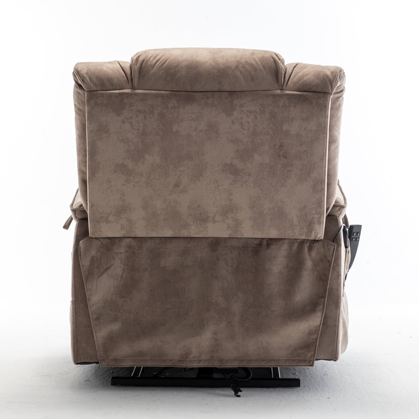 Oversized Electric Lift Recliner with OKIN Motor, Infinite Recline to 180°, Extra-Wide Seat, and Convenient Side Storage