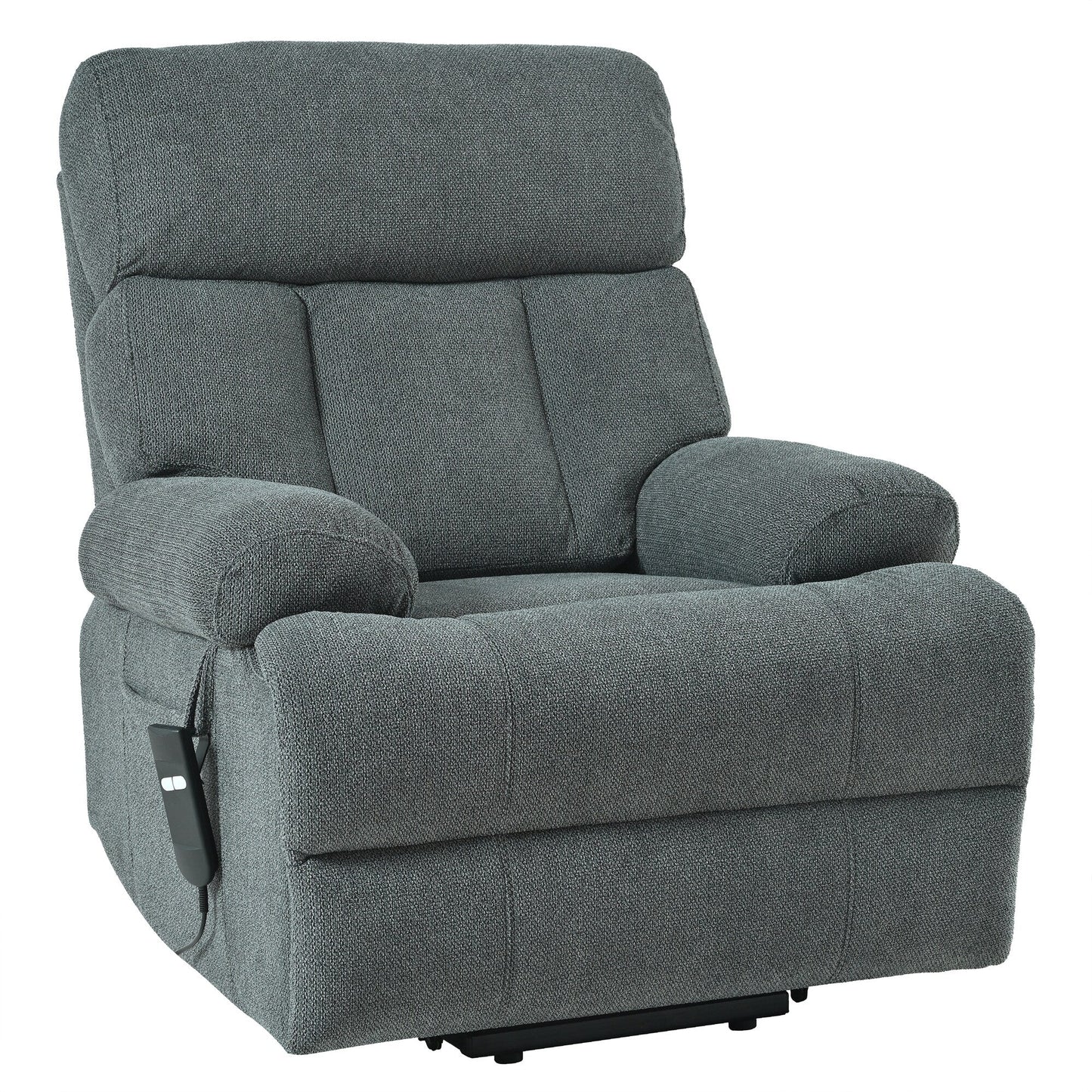 Oversized Power Lift Recliner Chair For Elderly,Reclining Sofa Chair With Remote Control,Side Pocket,Spacious Seat