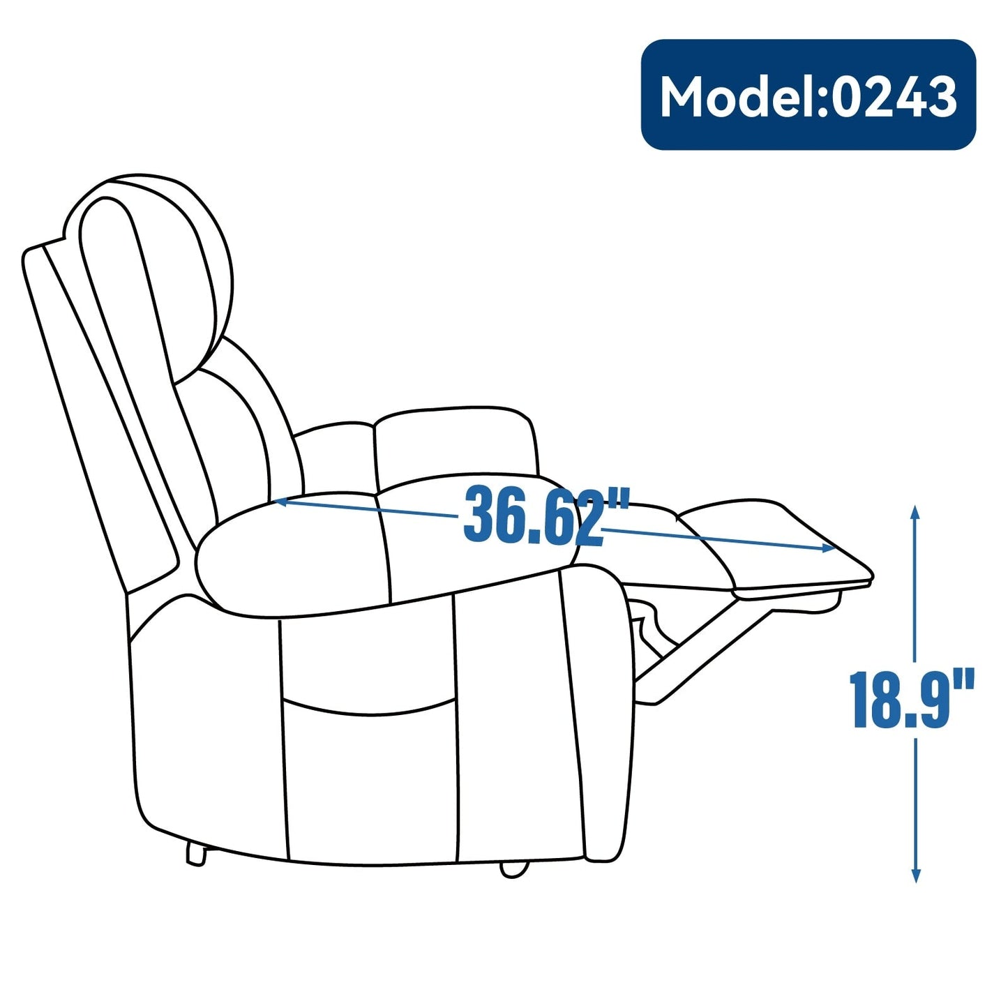 Oversized Power Lift Recliner with Dual Motors, Heat & Massage Functions, Infinite Position Recline, Hidden Cup Holders