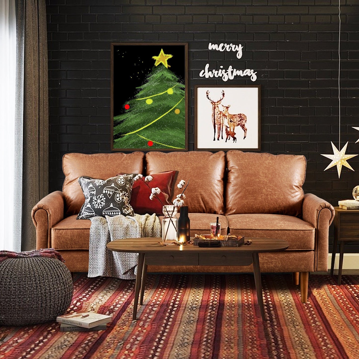 OVIOS Upholstered Mid-century Sofa