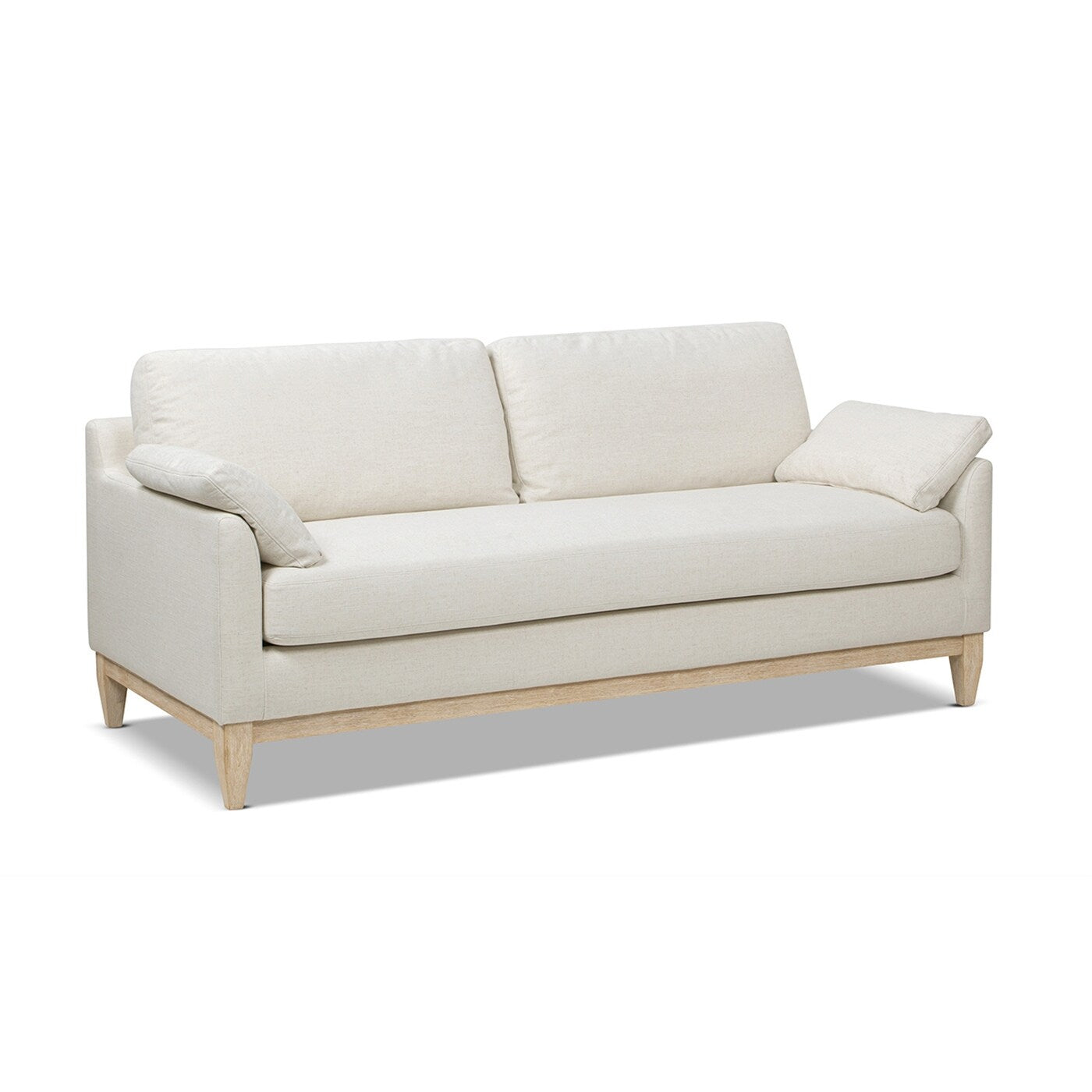 Pasadena 75.5 Velvet Modern Farmhouse Loose Pillow-Back Sofa