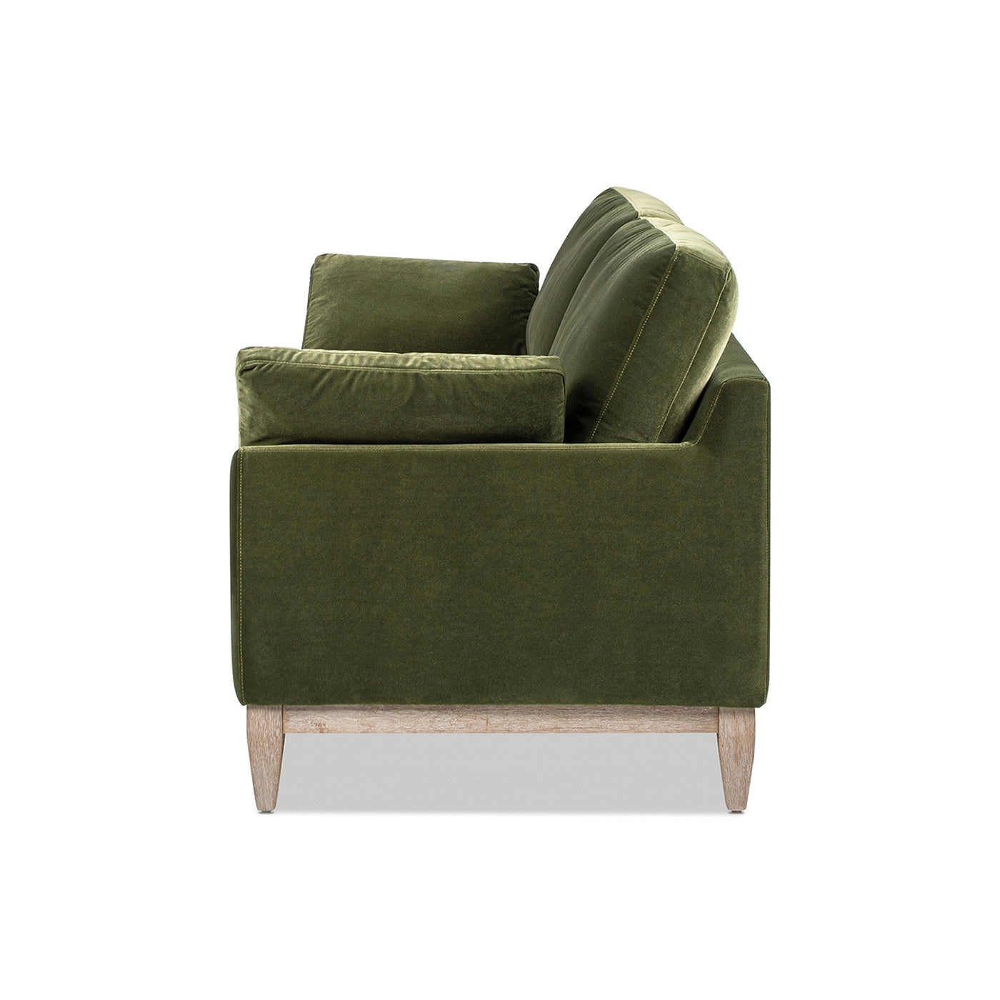 Pasadena 75.5 Velvet Modern Farmhouse Loose Pillow-Back Sofa