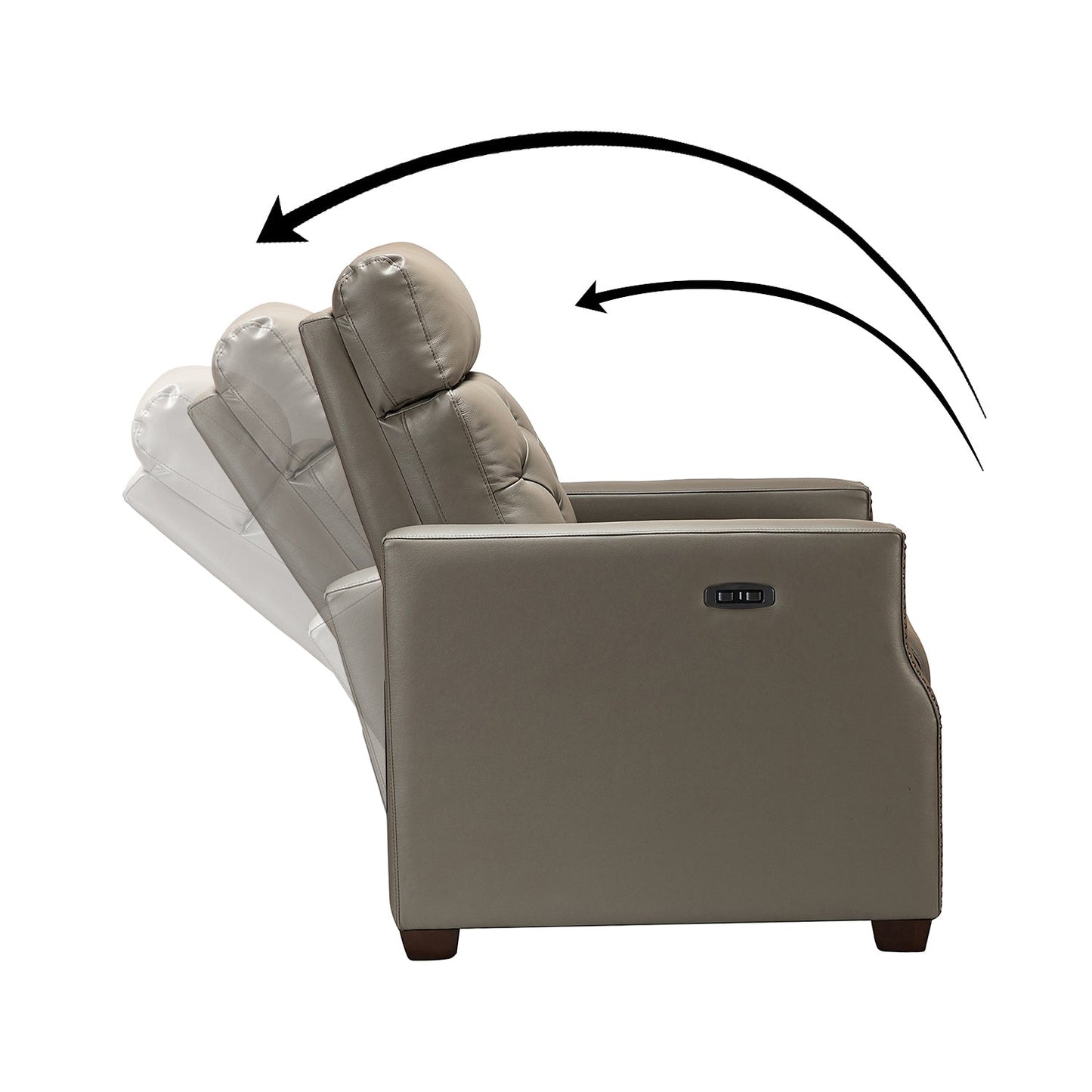 Alina 31.50Wide Genuine Leather Power Recliner with USB Port, Set of 2