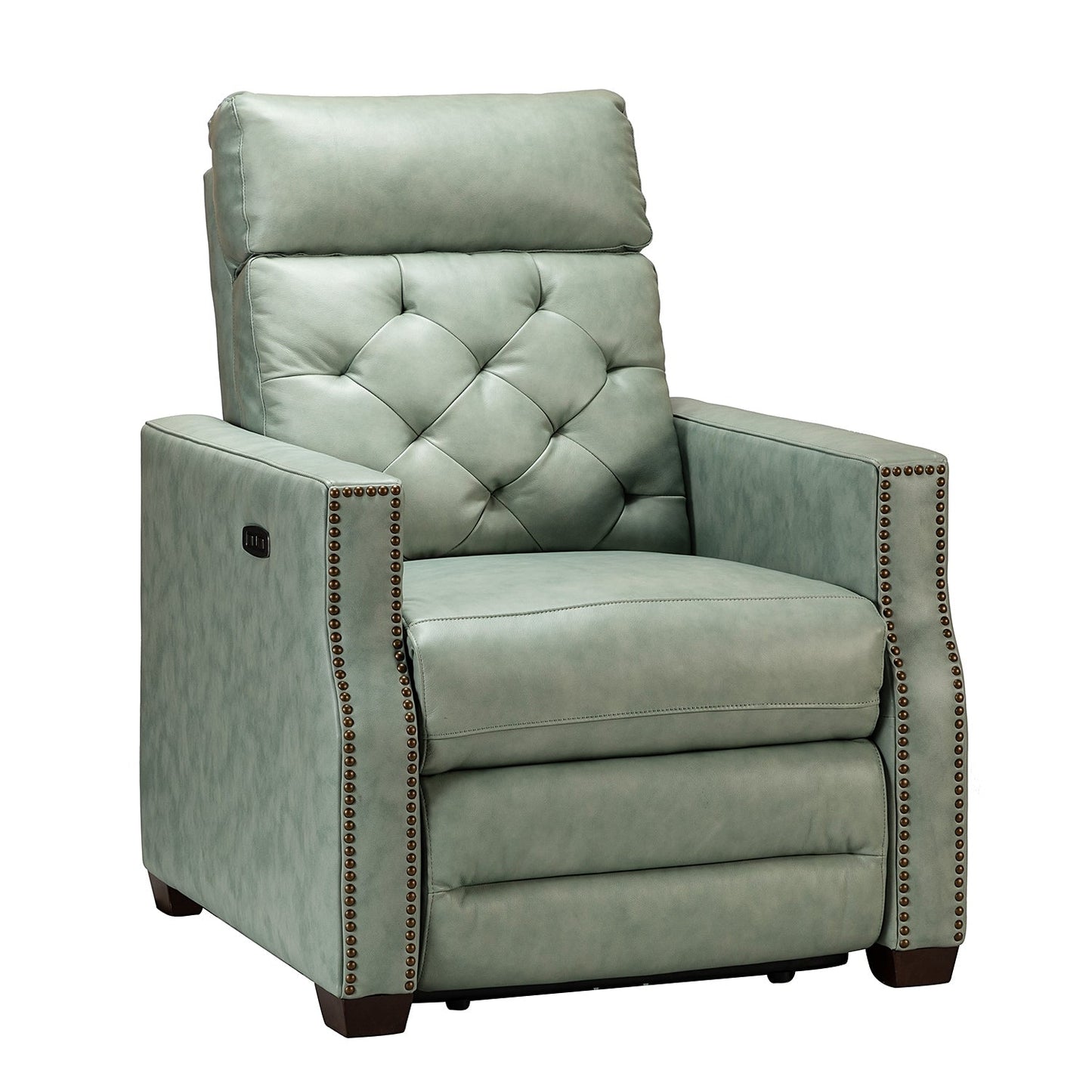 Alina 31.50Wide Genuine Leather Power Recliner with USB Port, Set of 2